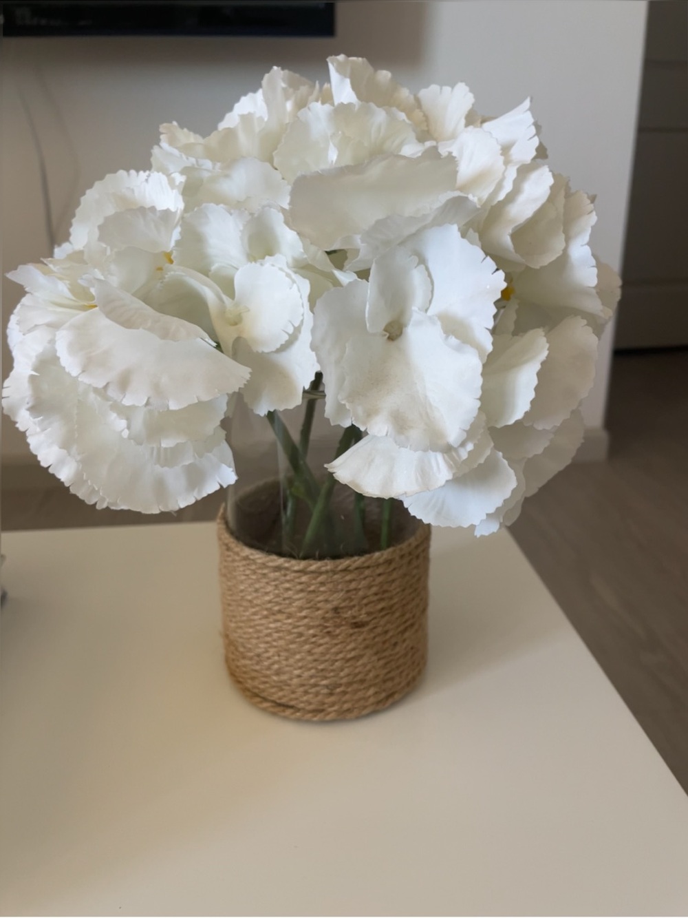 Home accent faux floral arrangement
